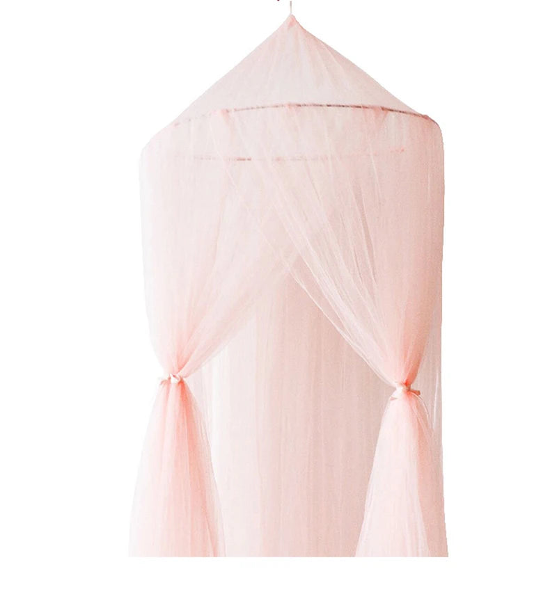Baby Canopy Mosquito Net Bed Canopy Curtain Bedding Crib Netting Pink Girls Princess Play Tent for Kids Children Room Decoration