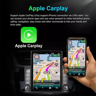 For Tesla Style 2 Din Android 14 Car Radio For Nissan Hyundai Kia Toyota Multimedia Video Player Navi Stereo Carplay Mirror link