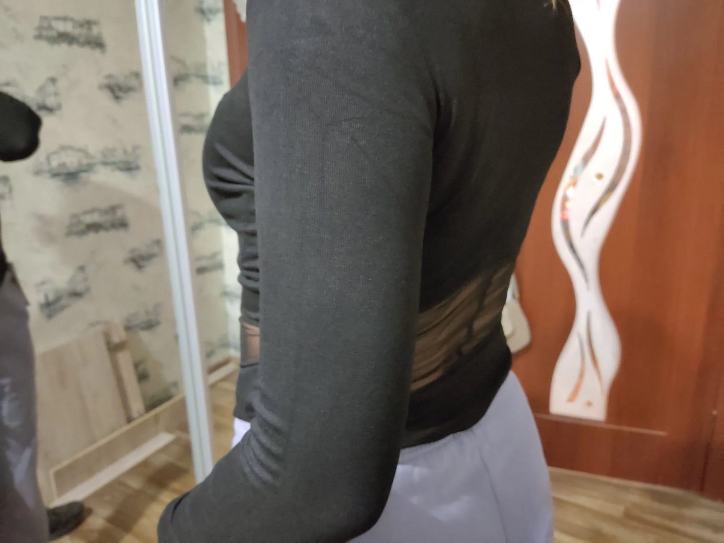 Summer Women T Shirt Girls T-Shirt Woman Clothes Long Sleeve Tops Spring Black Slim Tshirt Female Crop Top Tee Sexy Skinny Y2k