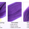 Purple Braiding Hair Pre Stretched Long Synthetic Braiding hair Extensions for Stage Party Halloween Costume Cosplay