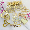 10Pc/set Ins Style Love Heart Acrylic Cake Topper Birthday Valentine's Day Cake Decoration Wedding Cake Side Acrylic Insert