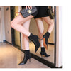 BIGTREE Shoes Cross Straps Sexy Women Boots Pointed Toe Stiletto High-heel Boots 2025 New Women's Ankle Boots Plus Size 42 43
