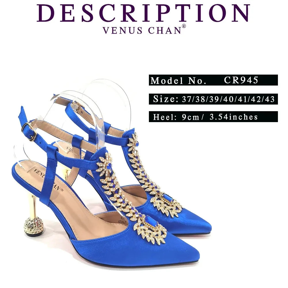 Spot Goods Red Color 2024 New Arrival Special Design Women Party Shoes Matching Bag Set For Luxury Wedding Party Women