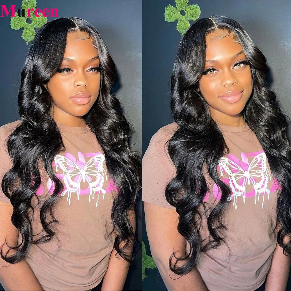 250% Density 13x6 Body Wave Lace Front Wigs Human Hair Pre Plucked 13x4 HD Transparent Lace Frontal Wigs Human Hair for Women
