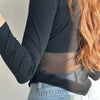 Summer Women T Shirt Girls T-Shirt Woman Clothes Long Sleeve Tops Spring Black Slim Tshirt Female Crop Top Tee Sexy Skinny Y2k