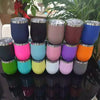 50pcs Custom 12oz double wall stainless steel wine tumbler insulated vacuum egg shape wine tumbler with sliding lids