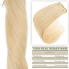 TESS 7Pcs/Set Human Hair Clip In Hair Extensions Natural Extension 14"-24" Full Head Blonde Human Hair Clip Ins Remy Hair Pieces