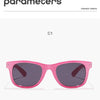 2024 New Trendy Cool Children's Colorful Shiny Square Sunglasses Girls Trendy Fashionable Cute Sun Glasses Kids Eyewear