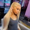 Phashion Blonde 13x6 Lace Frontal #613 Straight Body Wave Hd Transparent Lace Only Pre Plucked 100% Human Hair For Women On Sale