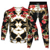 Vinatge Luxury Baroque Style Clothing Suit Men Jogging Pant Sweatshirt 2 Piece Set New Women Fashion Streetwear Tracksuit Set