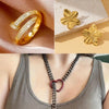 RAKOL Exquisite Copper Gold-plated Zircon Pendant American Minimalist Collarbone Chain 26 A-Z Balloon Letter Necklace For Women