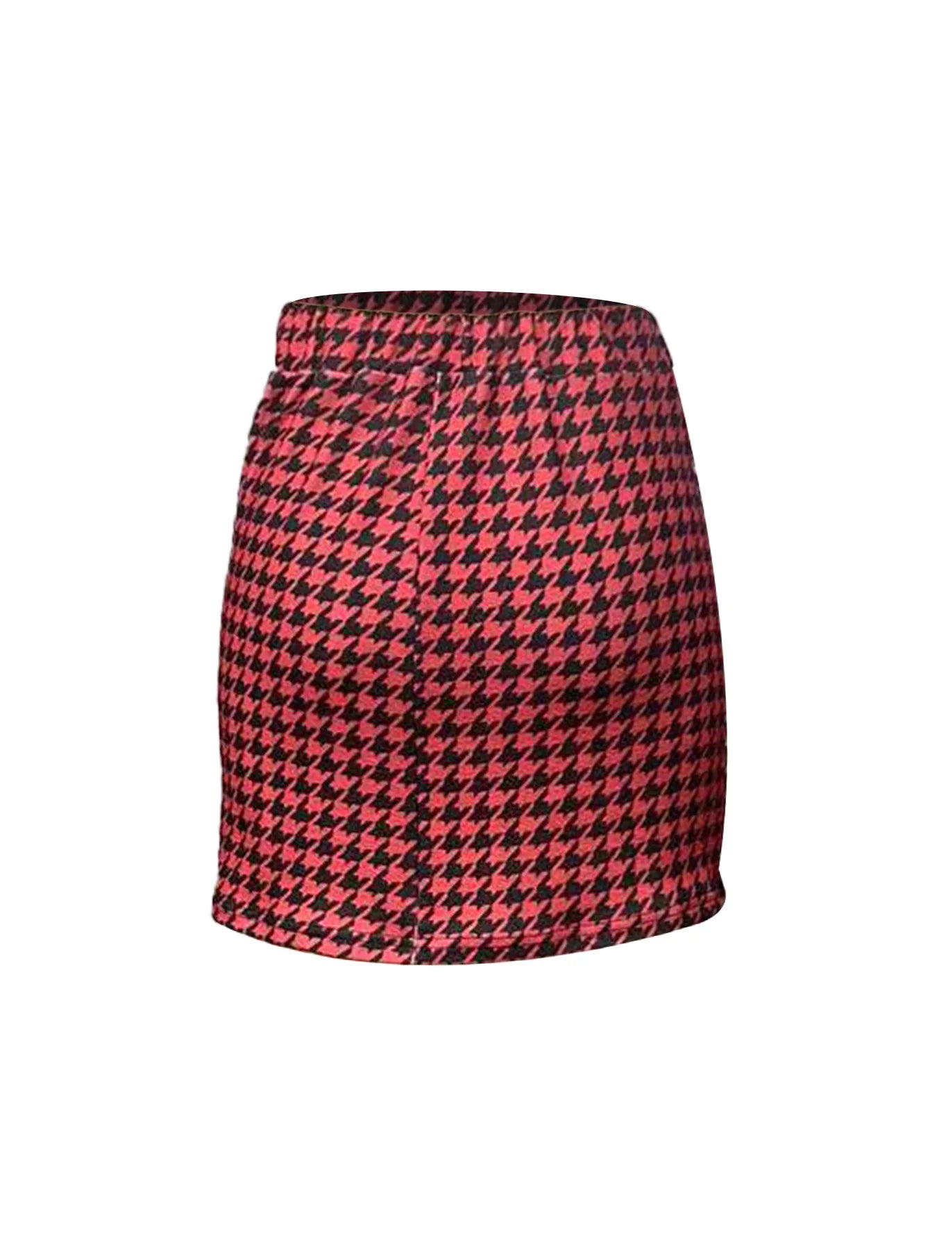 Qianniao style elegant elastic waist half skirt, hip hugging high waist short skirt