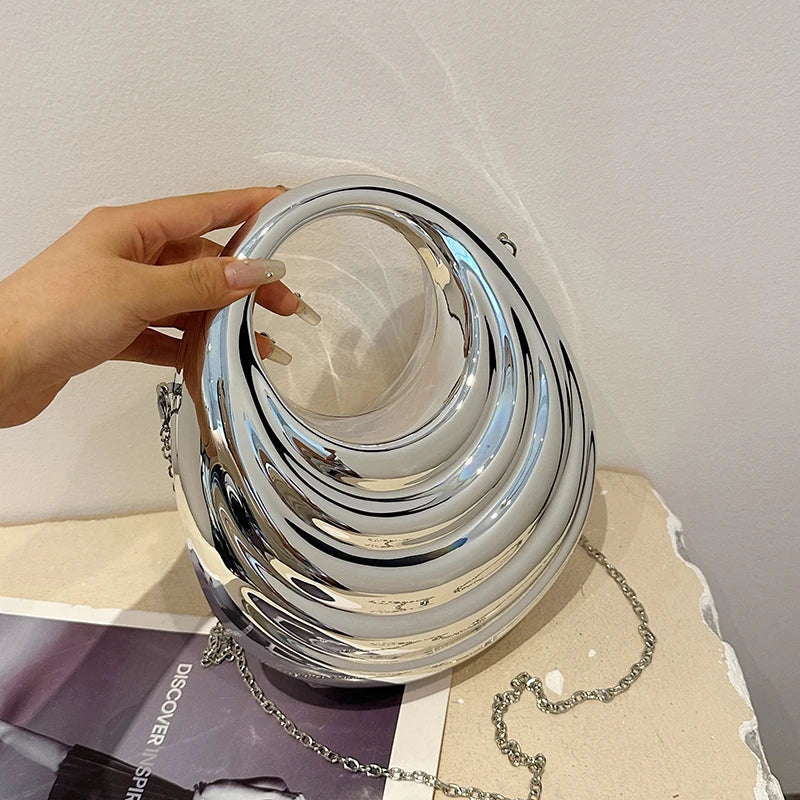 Acrylic Evening Clutch Bag Women Luxury Shoulder Bag Handbag And Crossbody Bags Fashion Party Prom Wedding Shiny Design Purse