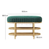 Shoes Rack with Soft Velvet Seat Cushion Shoe Bench Storage Entrance Living Room Furniture Space Saving