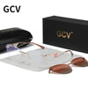 GCV Brand new Women 2 In 1 Polarized Sunglasses Anti blue light glasses butterfly frame multifunctional Medical applicability