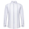 Men's French cufflink shirt with long sleeves slim fit concealed buttons solid color high end wedding dress formal men's