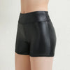 2023 Sexy Womens Shorts Shiny Elastic High Waist Shiny Faux PU Leather Short Pants Slim Hot Dance Clubwear Mini Shorts