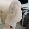 Maomaokong 2025 Natural Real Fox Fur Coat Women Winter Warm Luxury Fur Jacket Detachable Long Sleeves Female Vest Furry Coats