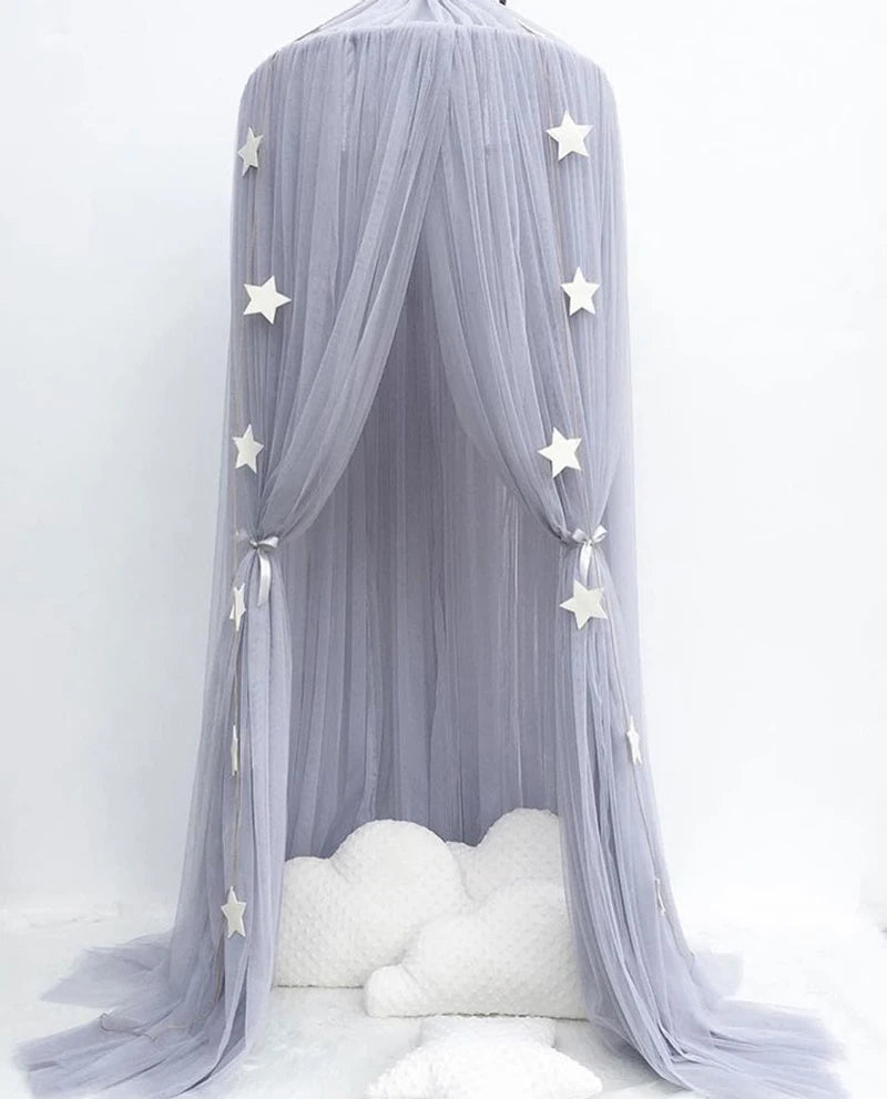 Baby Canopy Mosquito Net Bed Canopy Curtain Bedding Crib Netting Pink Girls Princess Play Tent for Kids Children Room Decoration
