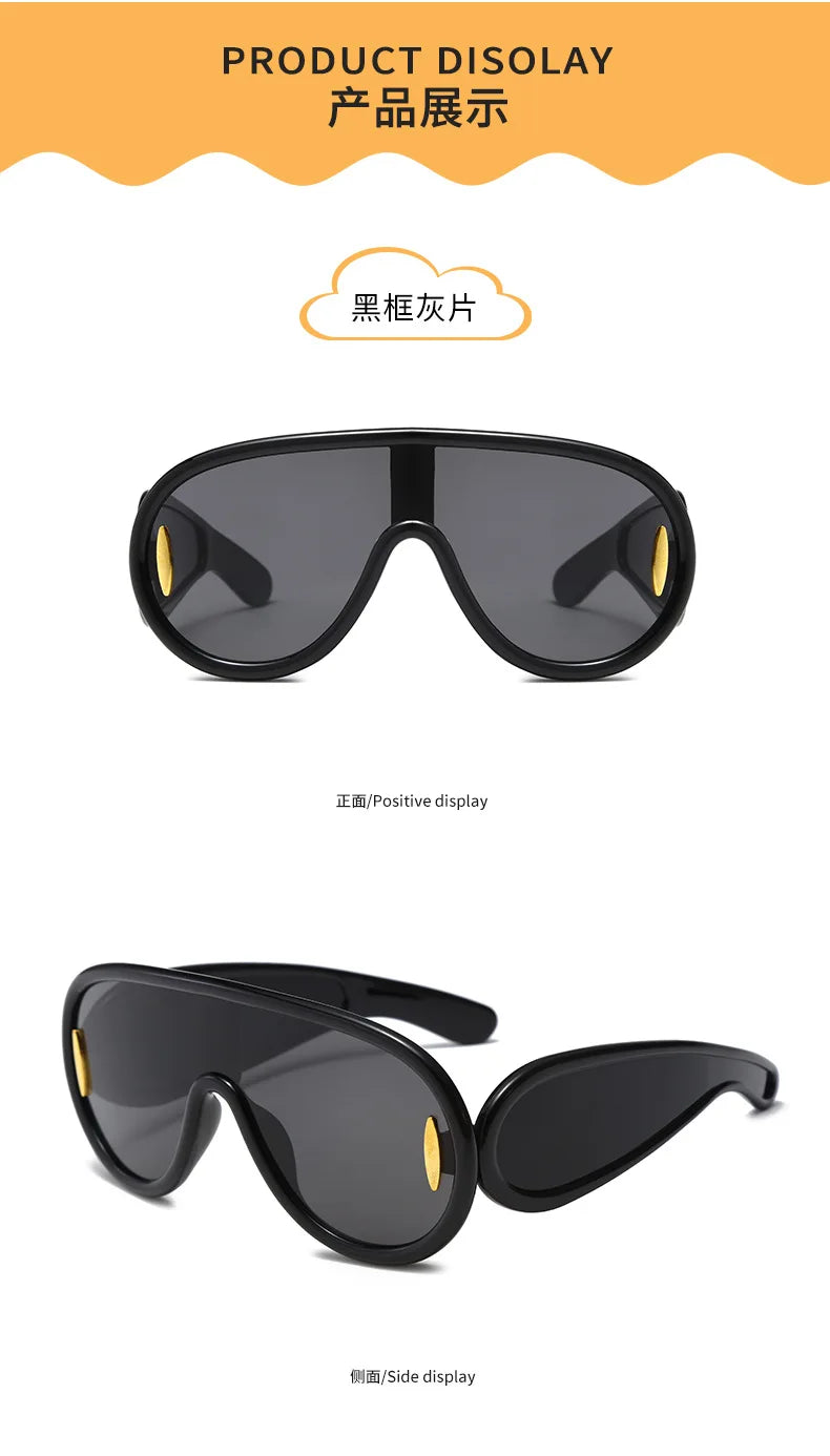 Large Frame Integrated SunShade Large Face SunglaSSeS, Children's Fashionable Toad Mirrors, Personalized SunglaSSeS