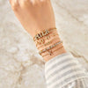 DOREMI Fat Bubble Slide Initial Letters Bracelet Full Crystal Letters Women Name DIY Sliding Slider Letter Bracelets