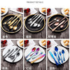 Golden Stainless Steel Cutlery Set Royal European Spoon Fork Complete Tableware Retro Design Dishwasher Safe Elegant Flatware