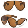 New Fashion Personality Hip Hop Cool Cyberpunk Sunglasses with Large Frame UV400 Anti UV Eyeglasses Oculos De Sol Feminino