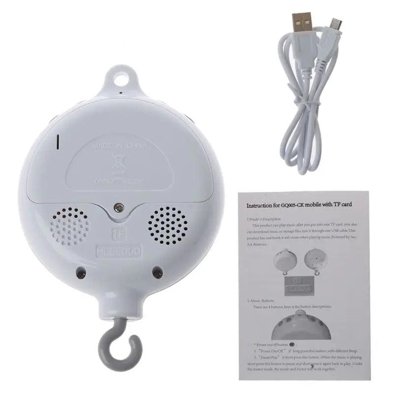 35 Songs Baby Mobile Crib Bed Bell Toy Windup Movement Music Box Machine Rattle Dropshipping