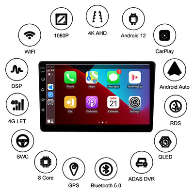 For Nissan NP300 NAVARA Platform Chassis D40 Pathfinder R51 2004 - 2012 8+256G Car Radio Wireless CarPlay Android 13 QLED Screen