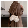 Glittering Chain Plaid Pattern Evening Bag For Women Bow Decor Shoulder Bag, Fashionable Elegant Clutch, Women‘s Crossbody Bag