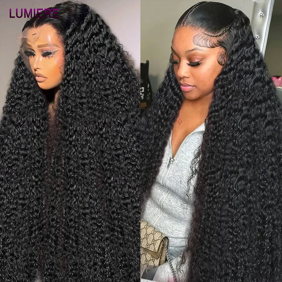Mongolian Afro Kinky Curly Human Hair Bundles With Closure Deep Curly Hair Weave Bundles With Frontal Closure Hair Extensions