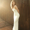 Trendix Knit Backless Dress For Women V Neck Slim Sleeveless Suspender Maxi Dress Vacation Sexy Beach Knitted Elegant Long Dress