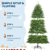 9FT Christmas Tree, Artificial Christmas Trees , Pre Lit Christmas Tree Decoration