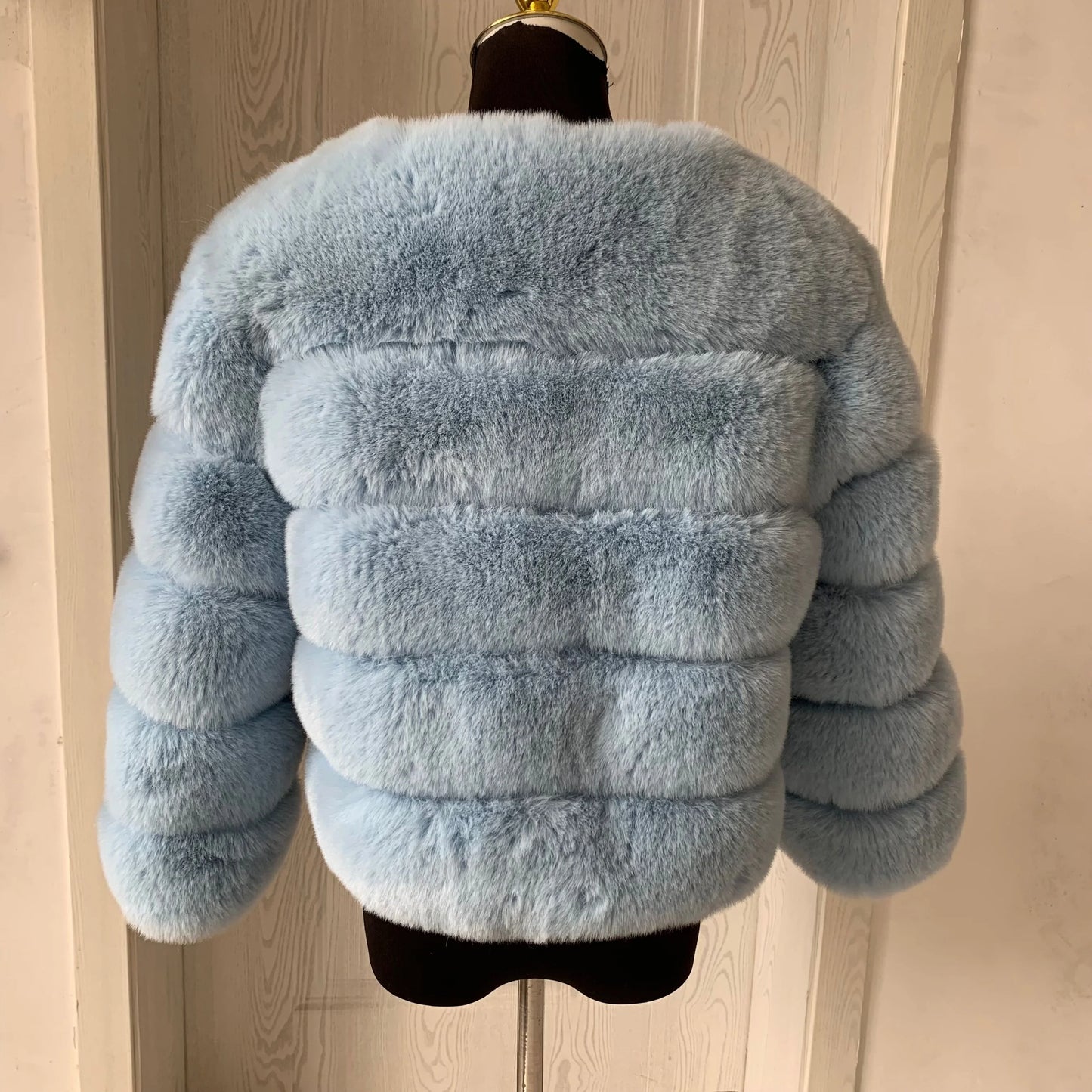 Damenmode Kunstpelzmantel superheiß Herbst Winter Damen kurze Kunstfuchsjacke flauschig hohe Qualität 7XL Damen Pelzmäntel