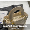 Quilted Pattern Solid Color Pu Handbag With Pendant Decoration, Versatile Noble Women's Crossbody Bag, Fashionable Handbag