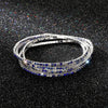 5Pcs/Lot Elastic Crystal Bracelets 2mm Charming Gold Color Crystal Rhinestones Metal Bangle Bracelet Jewelry DIY Gift