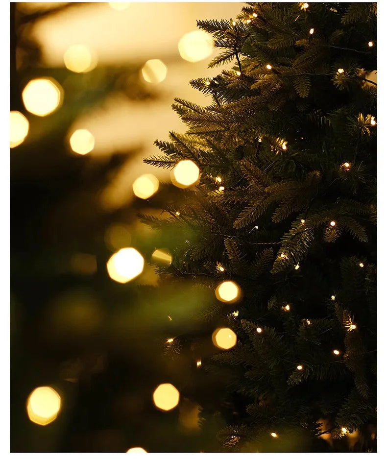 Artificial Christmas Tree PE+PVC Encryption with LED Lights Large Christmas Tree 120CM-240CM Home Christmas New Year Decorations