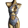 Rhinestones Bathing Suit for Women Cut Out Swimwear Backless Swimming Suit