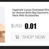 Ingemark Exaggerated Chunky Heavy Metal Twisted Torques Choker Necklace for Women Spiral Big Chain Grunge Jewelry Steampunk Men