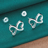 925 sterling silver lady women Valentine's Day gift creative ring necklace stud earrings fashion jewelry set wedding party nice