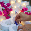Luxury Alphabet Letter LED Lights Luminous Number Lamp  Battery Night Light for Home Wedding Birthday Christmas Party Decoration
