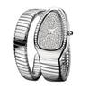 Classic Snake Shape Watch For Women Gold Silver Scaleable Bracelet Womens Watches Bling Diamonds Quartz Ladies Wristwatch