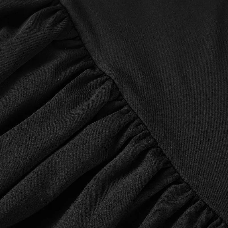 Women's Solid Pleated Short Dress Sleeveless O-neck Fashion Elegant Simple Mini Bodycon Dresses Slim Street Casual Party Holiday