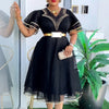 Robe Africaine Femme African Dashiki Clothing Party Evening Dresses Ruffle Sleeve Maxi Dress Dubai Turkey Kaftan Abayas Outfits