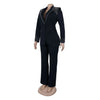 Customized 2 Piece Women Sets Plus Size Dashiki African New Arrival Matching Two Pieces Sets Blazer Coat Top Pants Suits Outfits