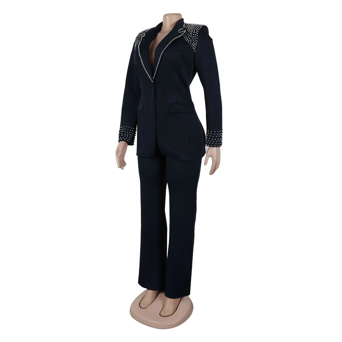 Customized 2 Piece Women Sets Plus Size Dashiki African New Arrival Matching Two Pieces Sets Blazer Coat Top Pants Suits Outfits