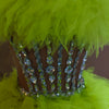 Ensemble haut et jupe sexy en dentelle, robe rose tendance, fête d'anniversaire, club dragqueen 303, performance  Y001