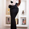 Women Elegant Two Piece Pants Set Female Office Wear White Mesh Sleeves Slim Top and Slacks Pant Sets Sexy Chic Spring Outfits