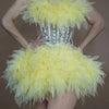 Ensemble haut et jupe sexy en dentelle, robe rose tendance, fête d'anniversaire, club dragqueen 303, performance  Y001