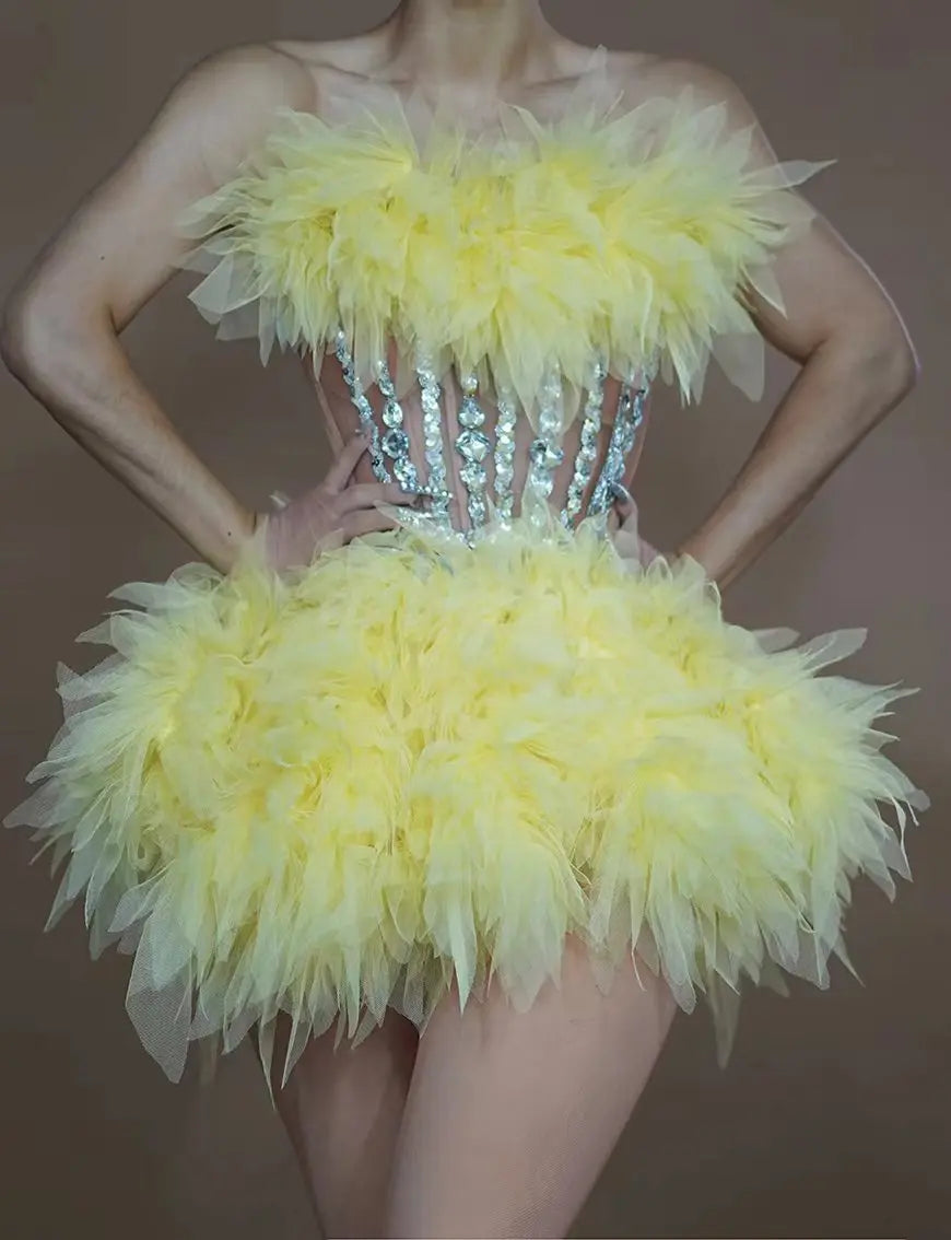 Ensemble haut et jupe sexy en dentelle, robe rose tendance, fête d'anniversaire, club dragqueen 303, performance  Y001